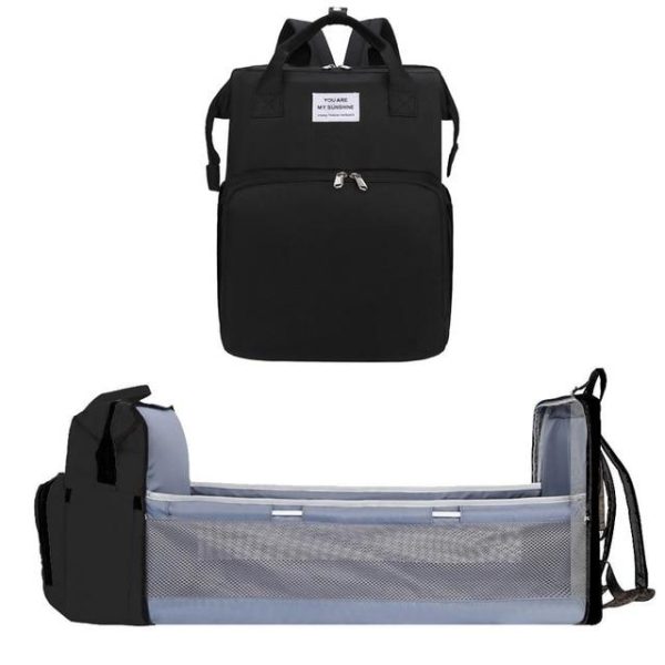 Sac noir pour bébé en extérieur